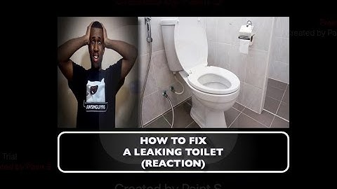 A LEEKING TOILET | How to Fix a Leaking Toilet (REACTION)