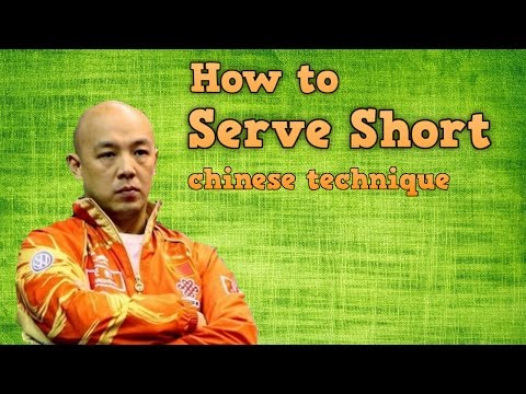 How to Serve Short with Side Spin in Table Tennis