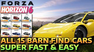 ALL 15 BARN FIND CAR LOCATIONS - FORZA HORIZON 6 ALL 15 BARN FIND CAR LOCATIONS - FORZA HORIZON 6