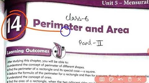 Class 6 Math | Chapter 14 Perimeter and Area Part 2 | mkd agrim academy