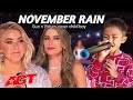 The jury cried when they saw this childs performance singing the song november rain agt 2023