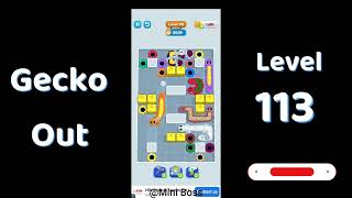 Gecko Out Level 113 Walkthrough 🧩 | Step-by-Step Puzzle Guide | Mini Boss