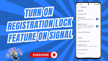 How to Turn On the Registration Lock Feature on Signal App