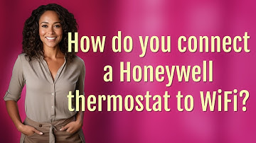How do you connect a Honeywell thermostat to WiFi?