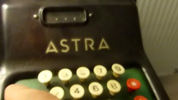 Adding machine ASTRA