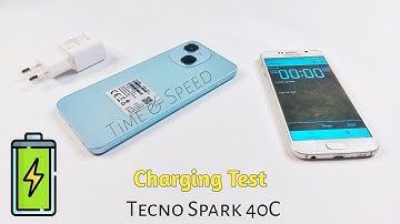Tecno Spark 40C | Charging Test | Time And Speed | 6000Mah | 18Watt Fast Charging