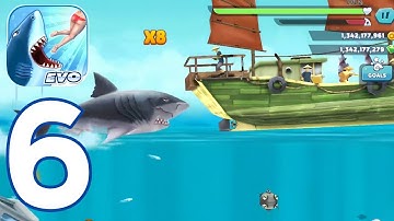 Hungry Shark Evolution - Megalodon Gameplay Walkthrough Part 6 (iOS, Android) 