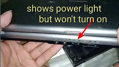 Laptop Toshiba PTA83E Power Shows Light But Won't Turn On Solution