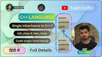 Single Inheritance in C++ ? | old_class & new_class | Code single inheritance | #tasincoder