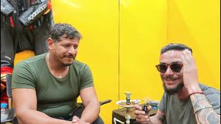 NA GARAGE: dia de preparação das motos  e proseando com o Piloto Alex Soares