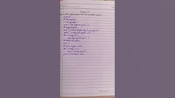 Write a python program that take command line argument.