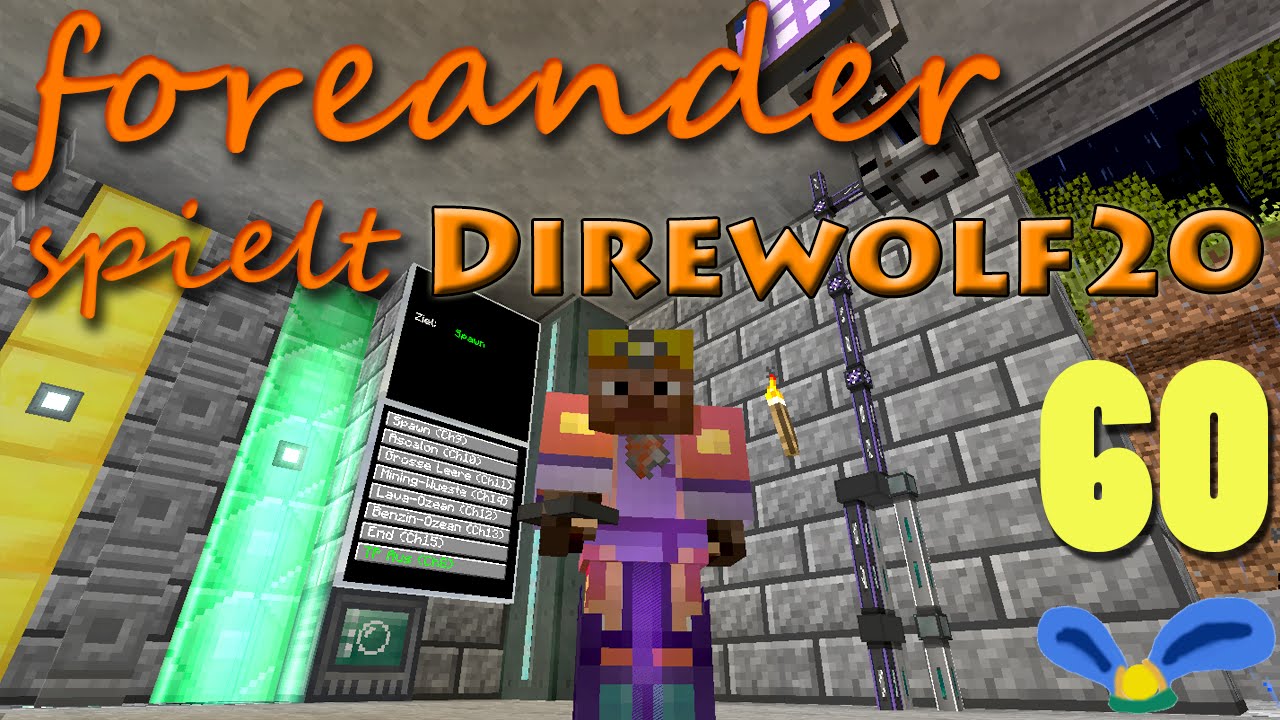 Modded Minecraft E60 - RFTools Teleporter Bedienpanel (Direwolf20 Modpack Let's Play)