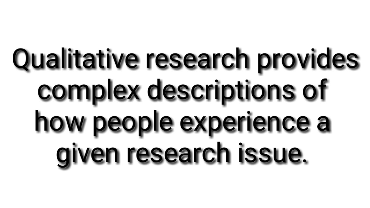 qualitative research study title