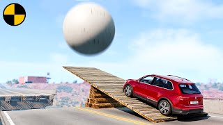 Cars vs Catapult 😱 BeamNG.Drive
