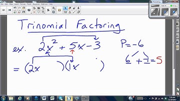 Trinomial Factoring, Type 2: Part 1