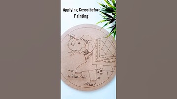 "Creating a Solid Foundation for Your Art with Gesso! #ArtTips #GessoApplication #ArtistsOnYouTube"