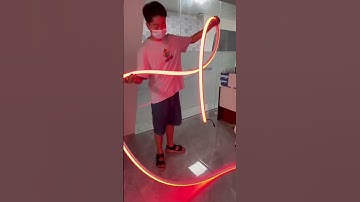 Neon flex strip light, RGB with DMX control. Outdoor use. #striplight #leds #lighting