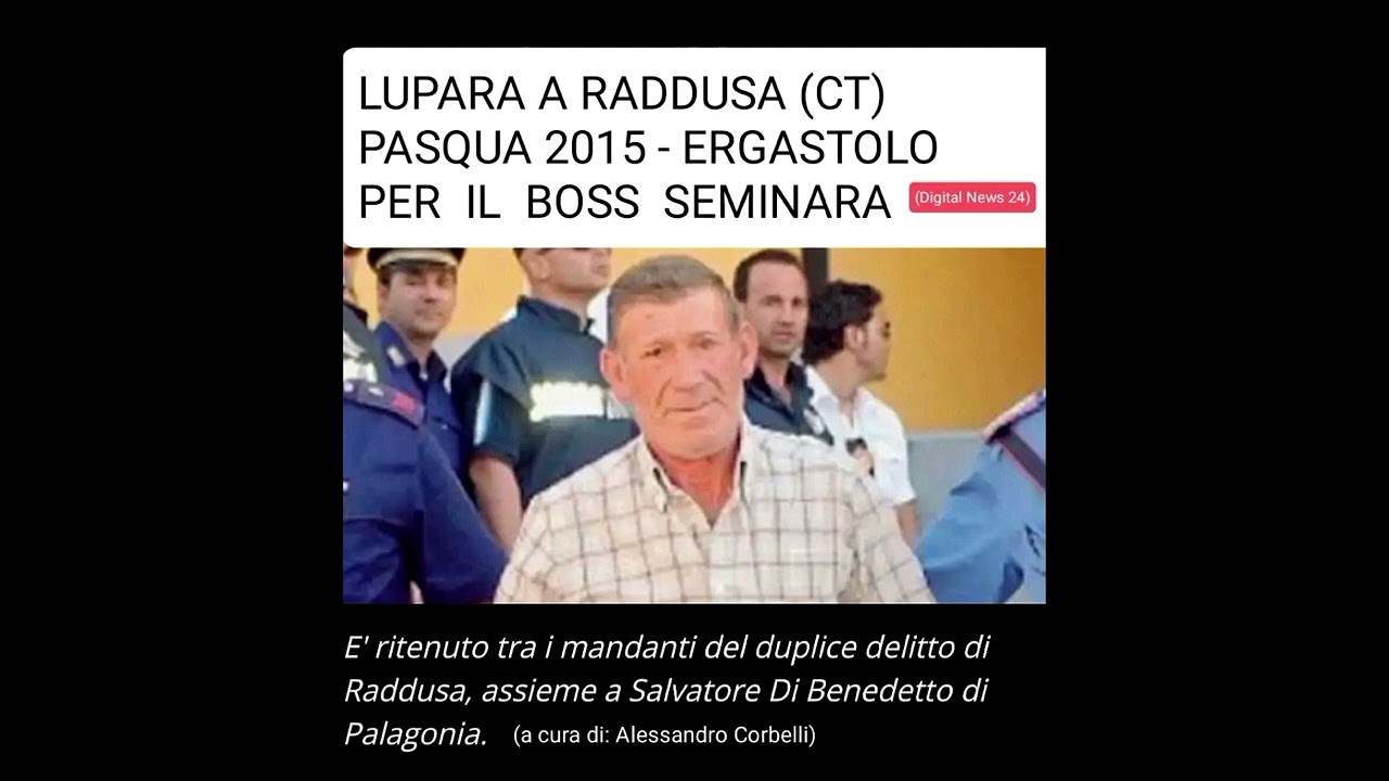 Cosa Nostra -  Cutrone fu ucciso nel paese siciliano di Irene Palacino @alessandro.corbelli