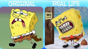 Right Place Wrong Time! | SpongeBob Original vs Real life | SpongeBob Animation