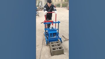 cheap small manual movable cement concrete hollow block making machine for blocks laying  #business