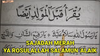 SAJADAH MERAH (1)| Belajar Dibaan Barzanji Nadhom YA ROSULALLAH SALAMUN 'ALAIK Lirik Teks Diba'