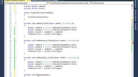 Tutorial on C# (2B): Simple Calculator Application