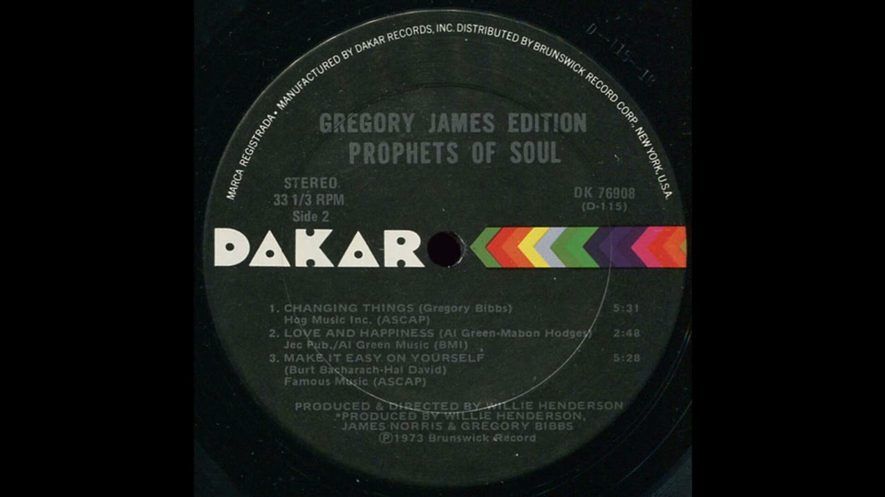 Gregory James Edition - Changing Things - YouTube