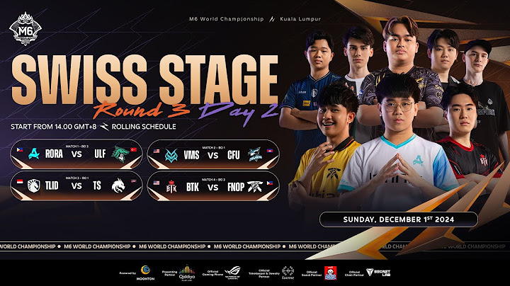 🔴LIVE | MLBB M6 World Championship | Swiss Stage Round 3 Day 2