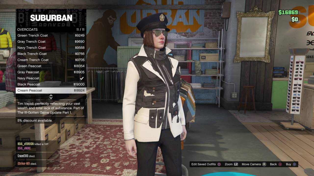 Gta 5 utility vest glitch for girl (PATCHED) YouTube