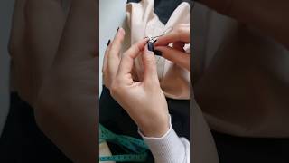How to sew thread belt loops #sewinghacks #sewingtutorial #sewing #couture #shortscraft #shortsvideo