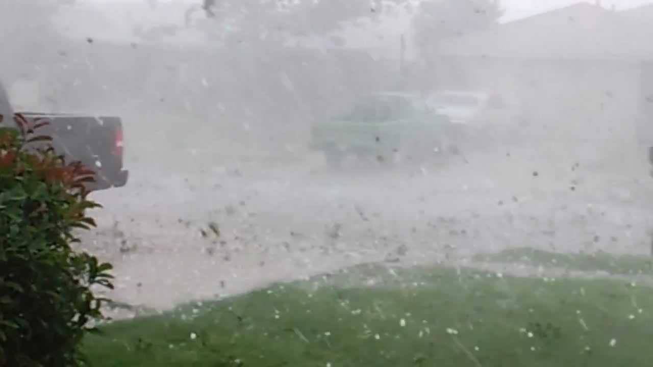 Lawton, Oklahoma Hail Storm - YouTube