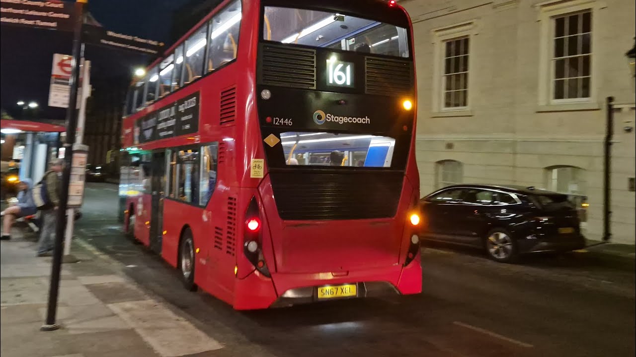 loud-rattling-stagecoach-london-12446-sn67xel-bus-route-161-youtube