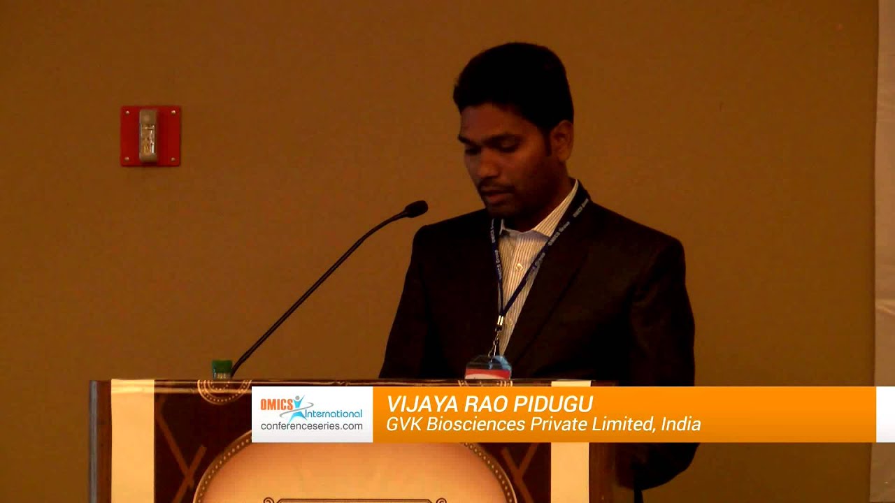 Vijaya Rao Pidugu | GVK Biosciences | India | Metabolomics 2014 | OMICS International