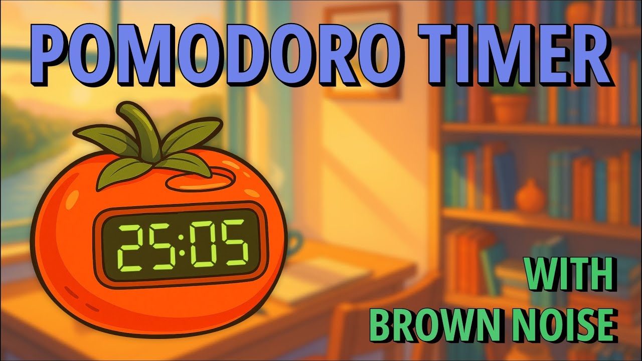 Focus Booster: 2 Hour Pomodoro Timer with Brown Noise (25 Minute ...
