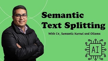 Semantic Text Splitting with C#, Semantic Kernel and Ollama
