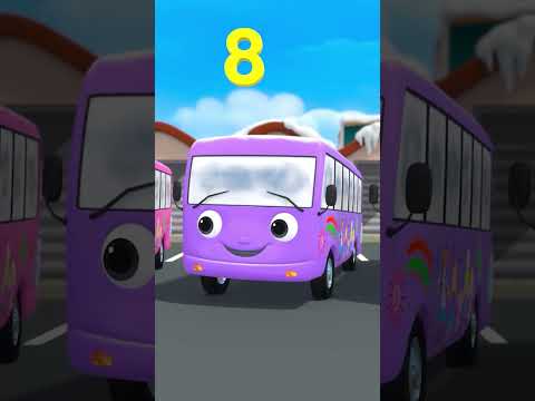 10 Little Buses🚍🔟 #counting #vehicles #numbersong
