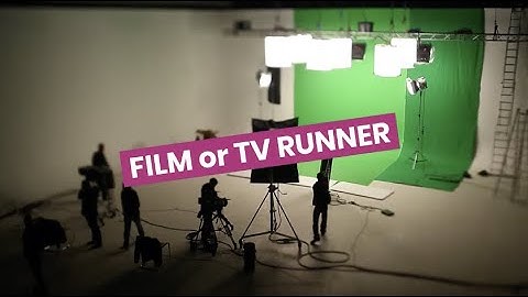 Discover Careers: Film or TV Runner | Sortyourfuture