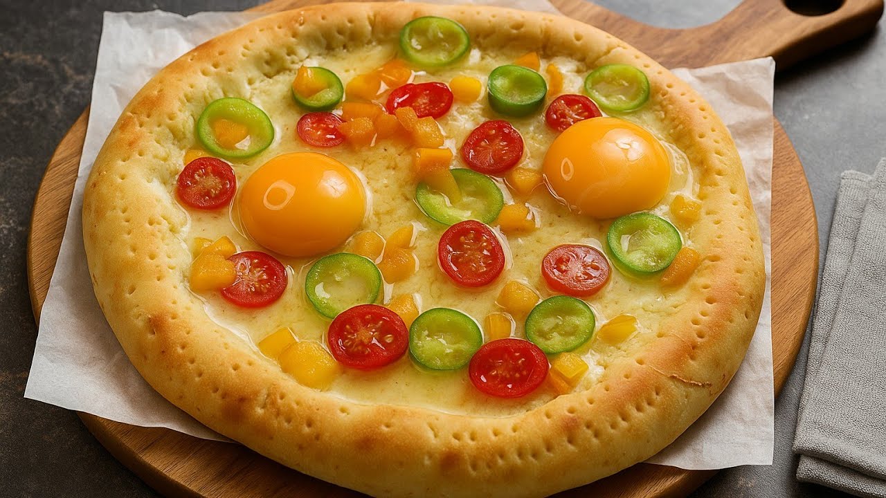 “Tried Making Pizza with Just Eggs — OMG the Result!”🍕😱 yummy | !! دیگه واسه بچت از بیرون پیتزا نخر 