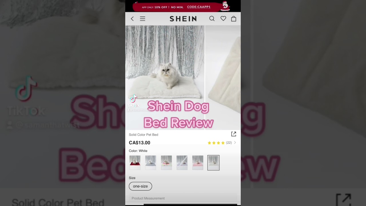 Shein Dog Supplies Review: Pet Bed