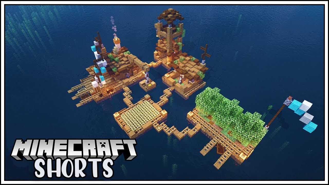 Minecraft карта выживание на плоту