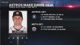 Astros deal J.D. Davis to Mets for 3 prospects