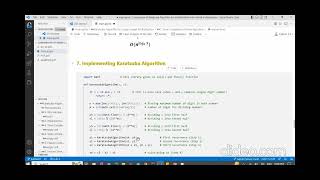 Karatsuba Algorithm for Large Integer Multiplication | Python | Dry run | Jupiter Notebook
