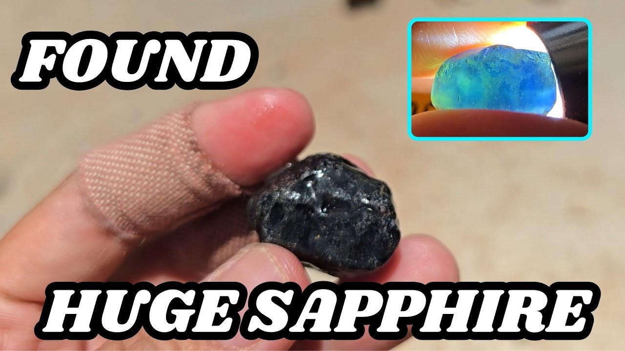 Нашла огромный сапфир 💎