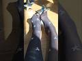 Feet in Shiny Black Tights ✨ Sunlit Glow