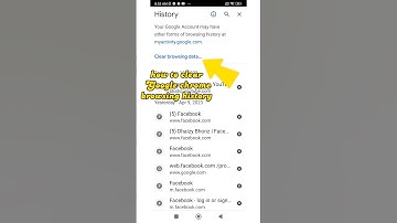 how to clear Google chrome browsing history #google #history #shorts