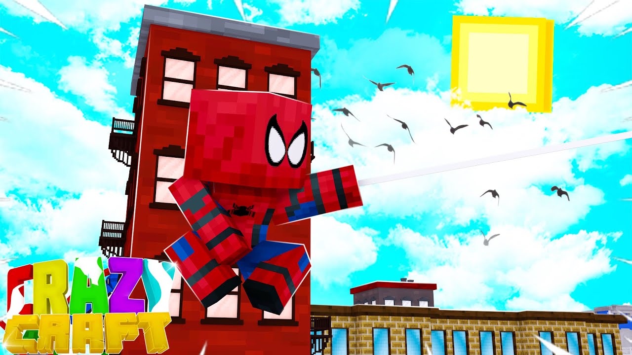 FAKİR BEBEK ÖRÜMCEK ADAM OLDU !! 😱 Minecraft CrazyCraft 6 YouTube