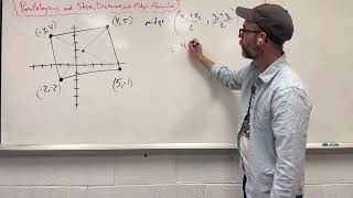 Geometry - Parallelograms and Slope, Distance, and MIDPOINT Formulas (ex3)