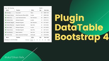 Cara Menggunakan Plugin DataTables Pada Bootstrap 4