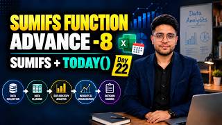 SUMIFS + TODAY() Function in Excel 🔥 | Advanced Excel in Hindi | Day 22
