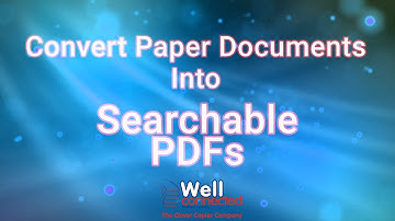 How To Convert Paper Documents into a Searchable PDF Using Your Office Copier
